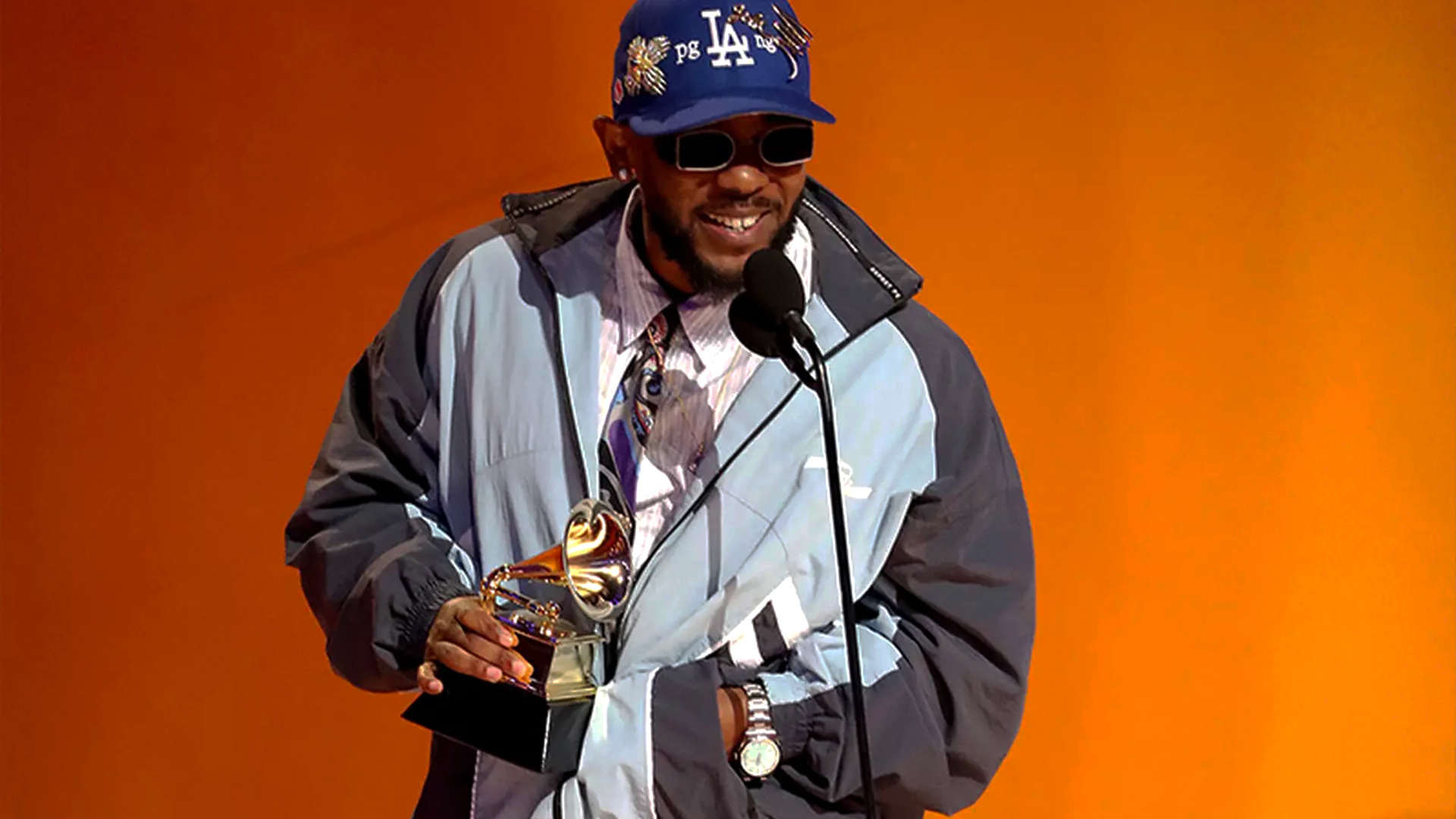 Kendrick Lamar Wears Martine Rose x Nike Shox MR4 for Grammy Win